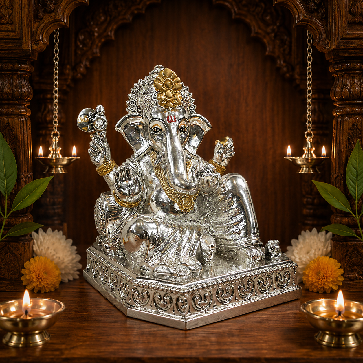 Silver Ganesh Ji